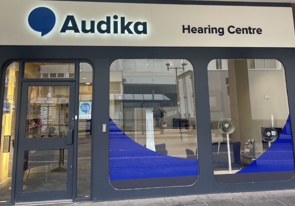Exterior of  Audika Peterborough