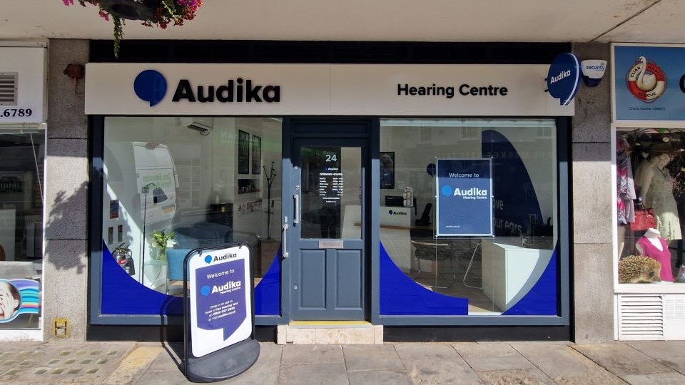 Exterior of Audika Shrewsbury 24 Shoplatch hearing clinic