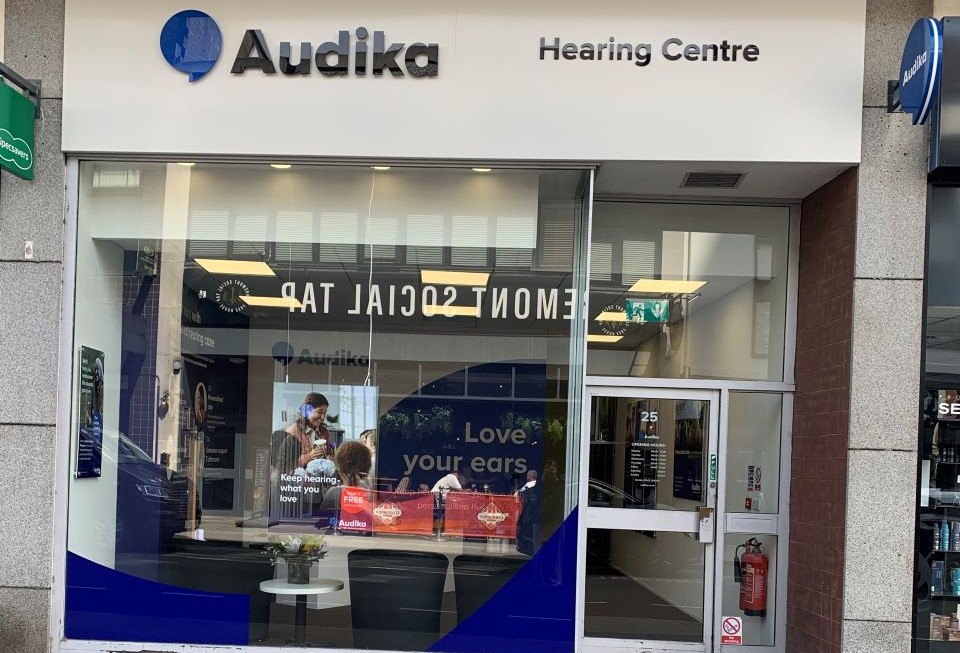 Exterior of Audika Shrewsbury 25 Claremont Street hearing clinic