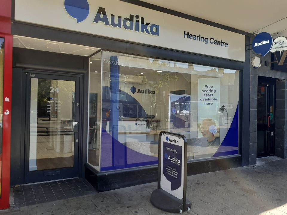 Exterior of Audika Solihull 24 Station Road hearing clinic