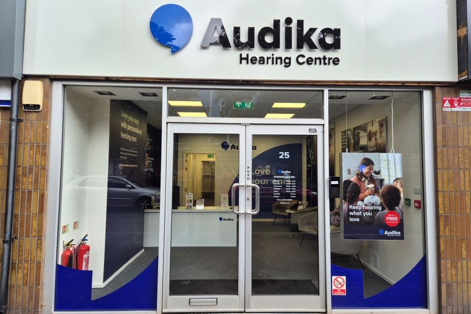Exterior of Wilmslow Audika clinic