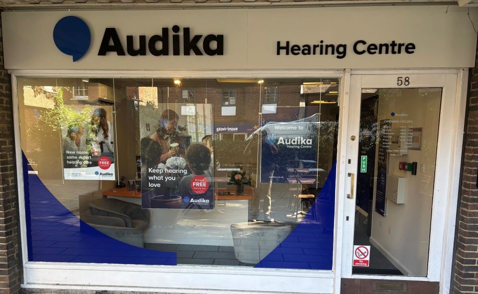 Exterior of Audika Winchester hearing centre.