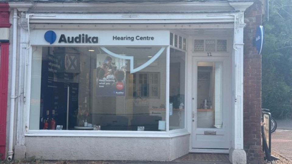 Exterior of Audika Bramley hearing aid clinic