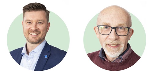 Audika Perth hearing specialists Daniel Merrett and Gavin Turnbull.
