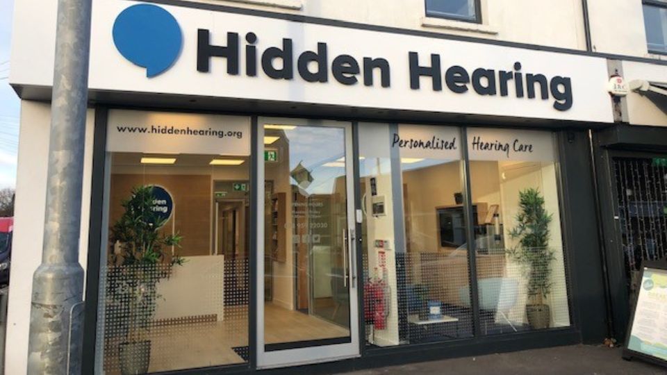 Exterior photograph of the Hidden Hearing clinic in Ballyhackamore