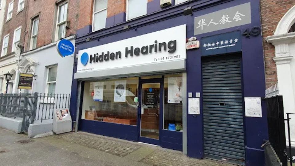 Exterior photograph of the Hidden Hearing Dublin City clinic 