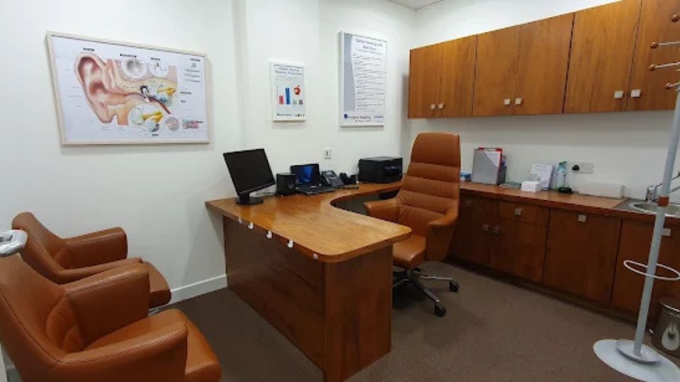 An interior photograph of the consultation room within the Hidden Hearing Dublin city clinic