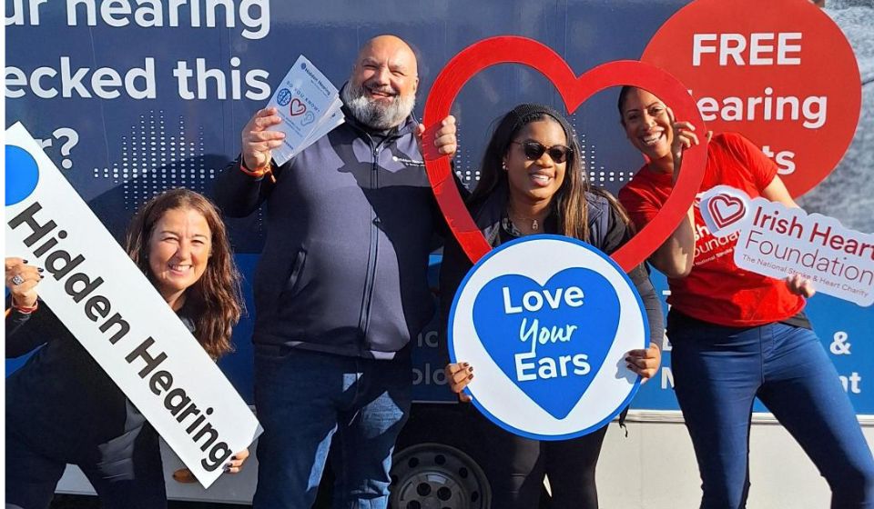 Hidden Hearing & The Irish Heart Foundation taking a picture together
