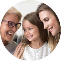 3 generations smiling 