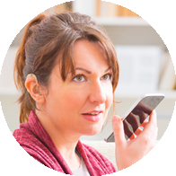 woman talking on phone