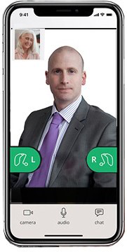 audiologist on phone