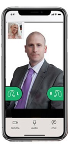 audiologist on video call discussing hearing aids