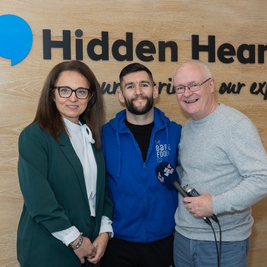 Gift of Hearing winner Jason smiling