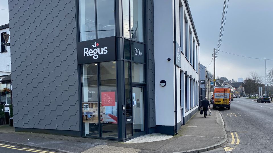 Exterior photograph of the Hidden Hearing Newry clinic located within the Regus building