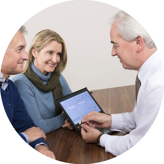 female audiologist smiling