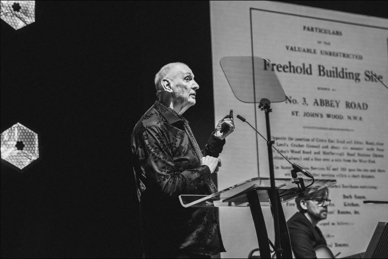 Renowned musical director speaks on stage after restoring his hearing.