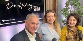Dr Hilary Jones on set of The Dr Hilary Show in partnership with Hidden Hearing