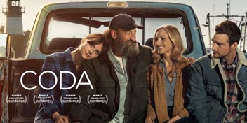 CODA movie poster featuring Sundance Film Festival awards