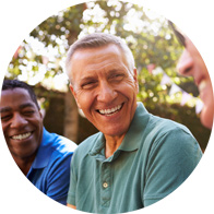 Group of friends engaging in a lively outdoor conversation, highlighting clear communication.