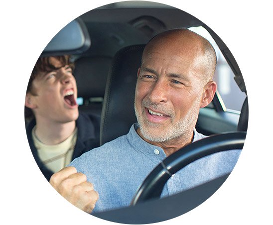 A man with hearing loss