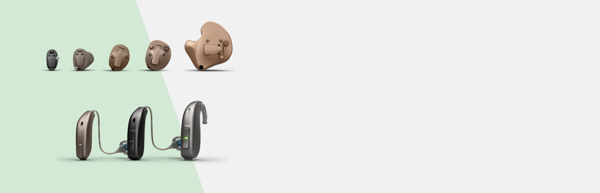 Immagine di un paio di apparecchi acustici su un tavolo