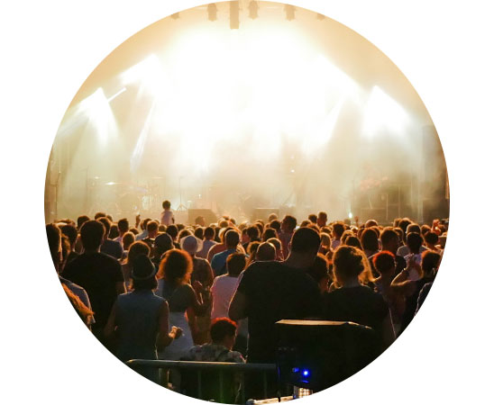 Une foule lors d'un concert