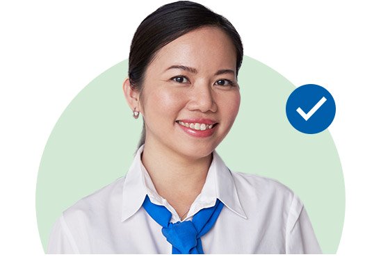 L’image montre une audiologue