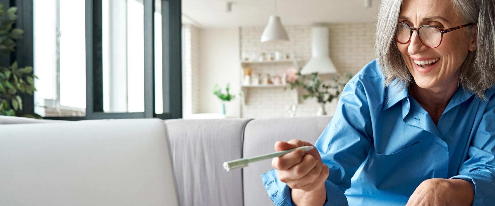 Afbeelding van een glimlachende vrouw