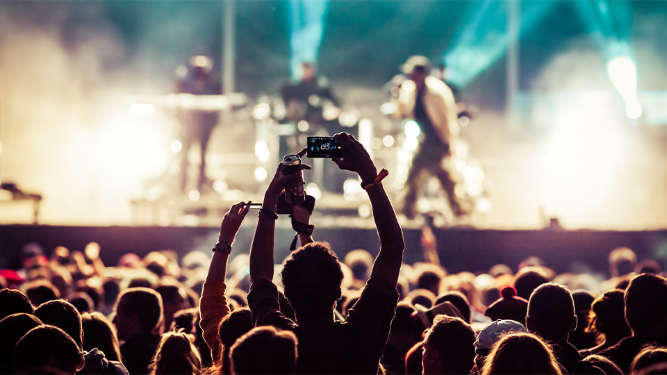 Publiek tijdens een concert